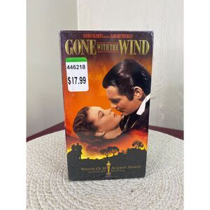 Gone With The Wind VHS Movie Tape Sealed with Fray In Seal